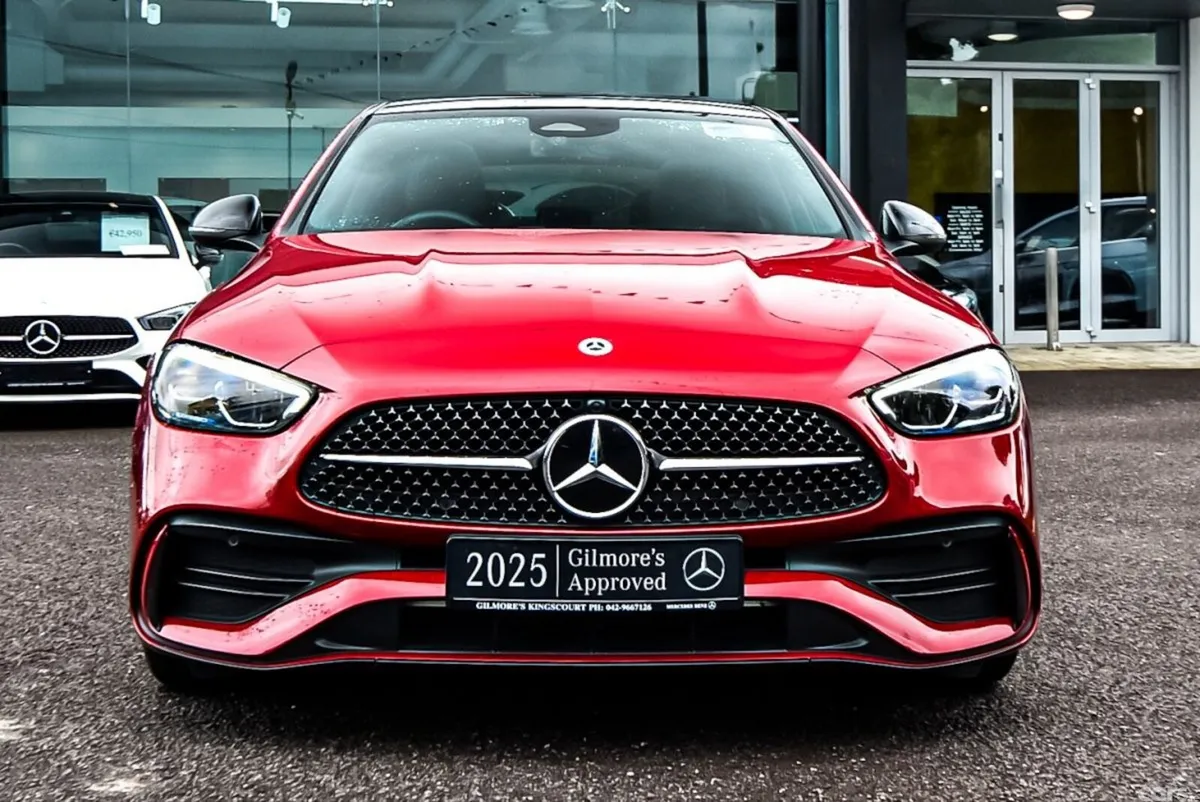 Mercedes-Benz C-Class Saloon, Diesel Hybrid, 2025, Red