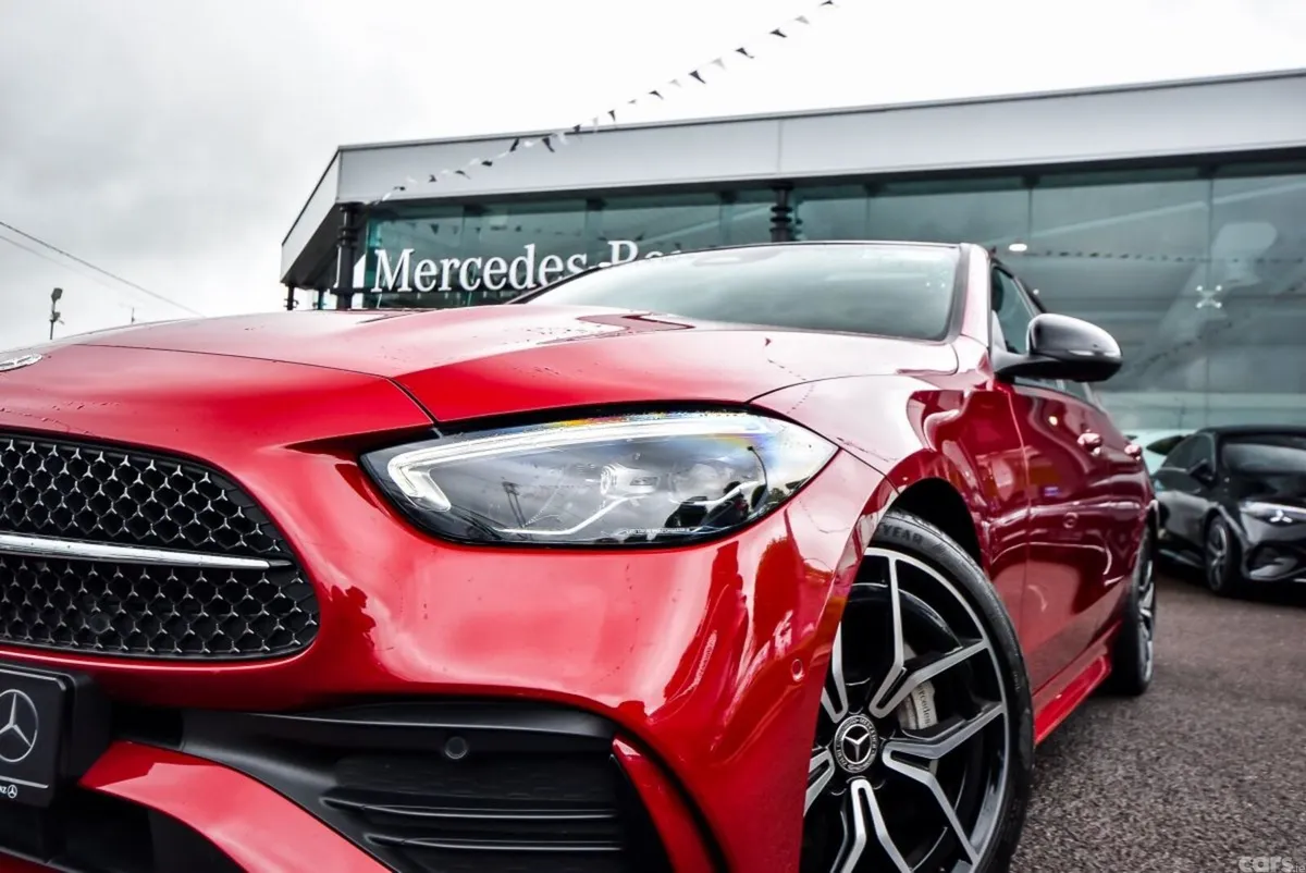 Mercedes-Benz C-Class Saloon, Diesel Hybrid, 2025, Red
