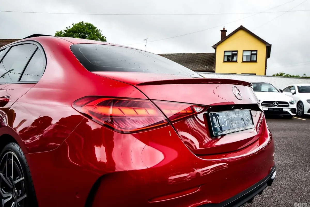 Mercedes-Benz C-Class Saloon, Diesel Hybrid, 2025, Red