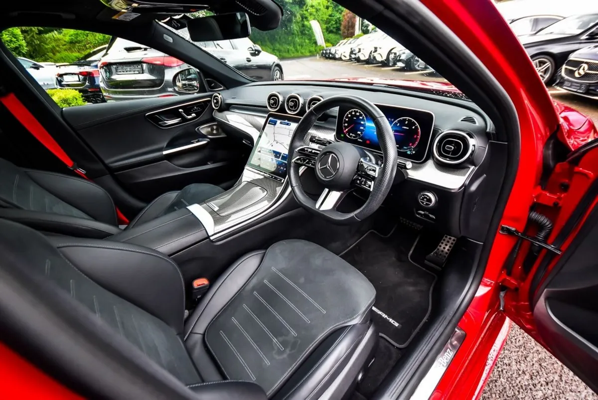 Mercedes-Benz C-Class Saloon, Diesel Hybrid, 2025, Red