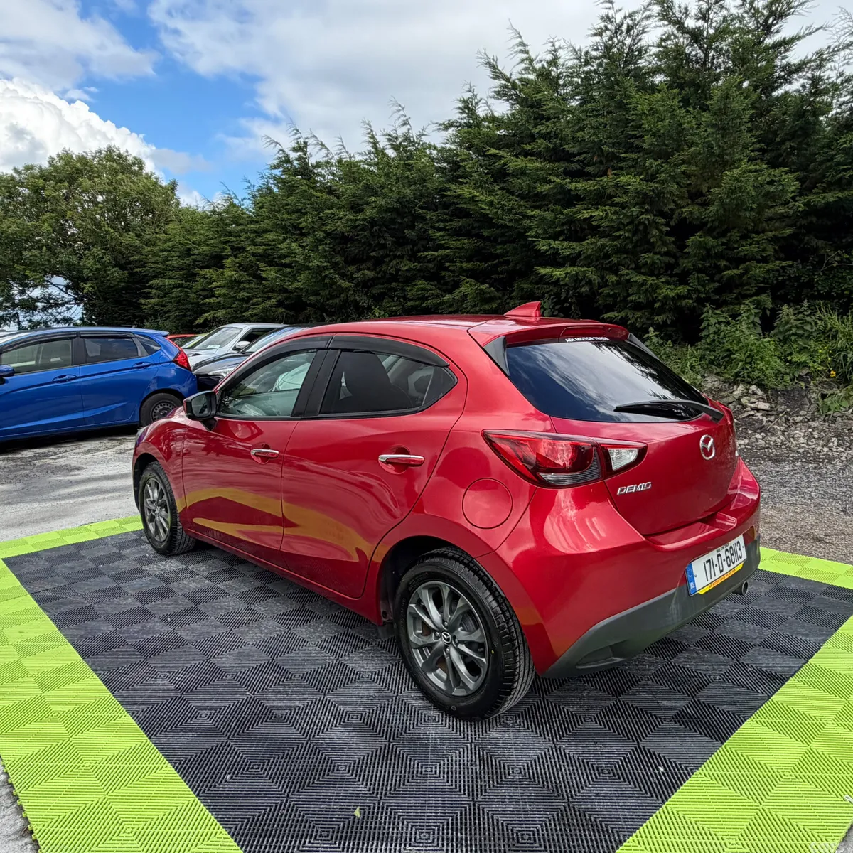 Mazda Demio Hatchback, Petrol, 2017, Red