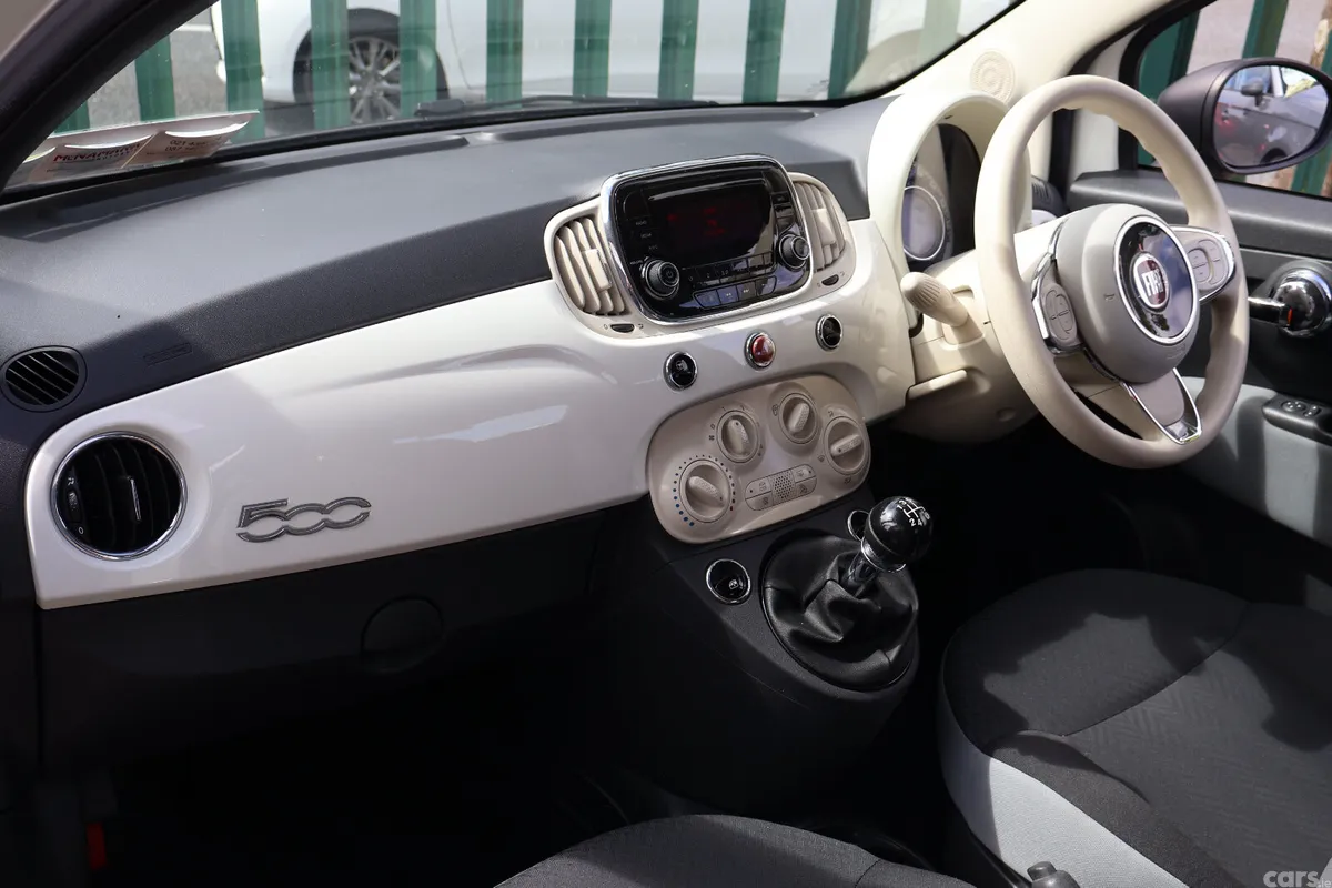Fiat 500 Hatchback, Petrol, 2016, White