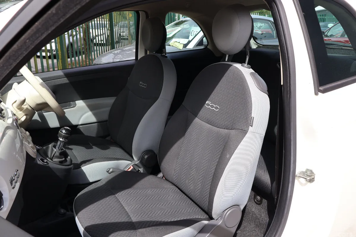 Fiat 500 Hatchback, Petrol, 2016, White