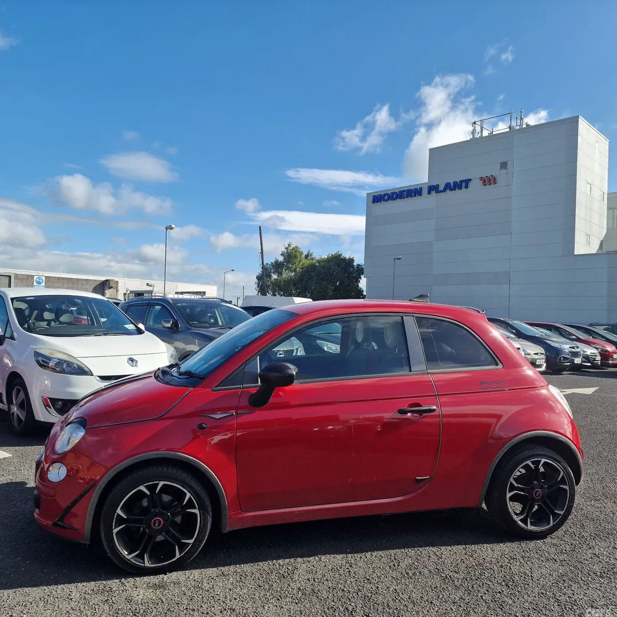 Fiat 500 Hatchback, Petrol, 2015, Red
