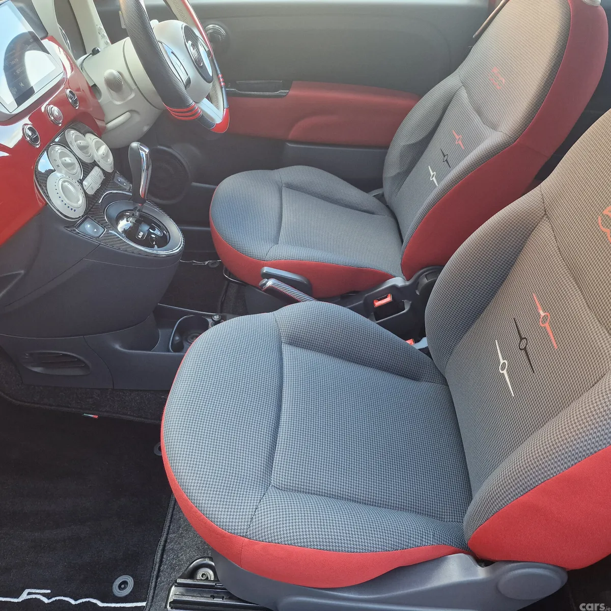 Fiat 500 Hatchback, Petrol, 2015, Red