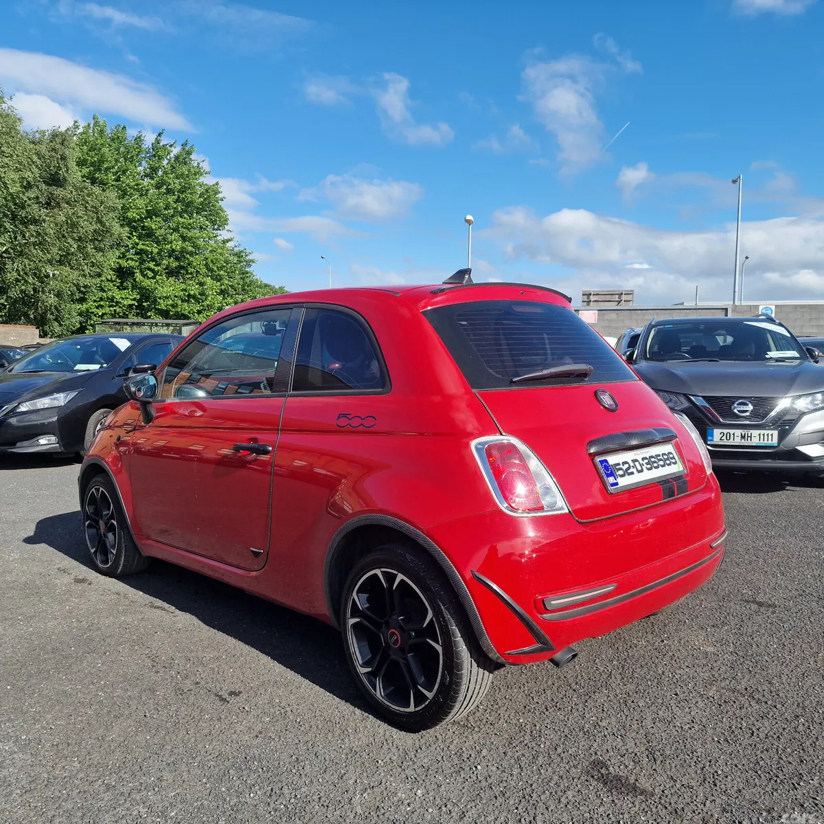 Fiat 500 Hatchback, Petrol, 2015, Red