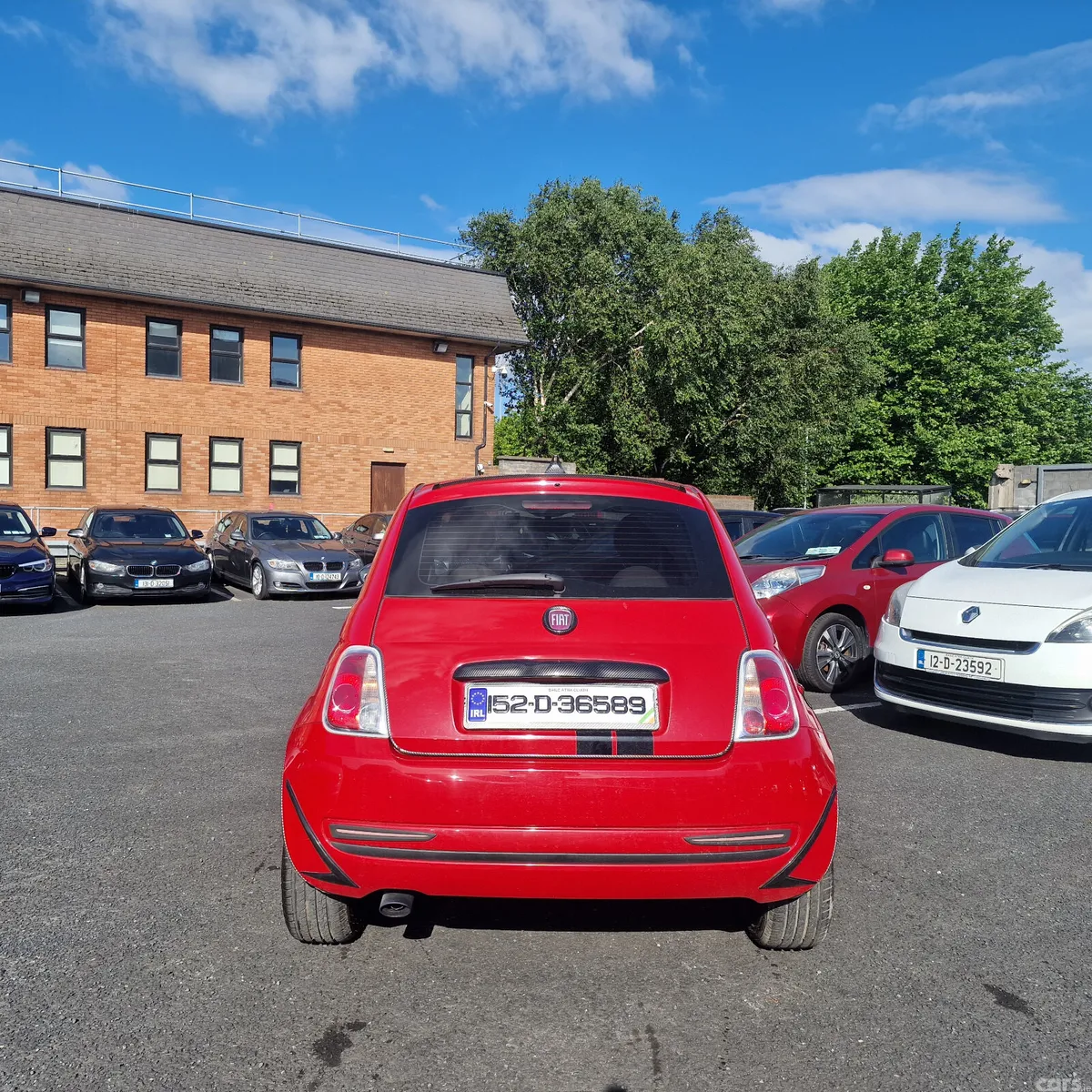 Fiat 500 Hatchback, Petrol, 2015, Red