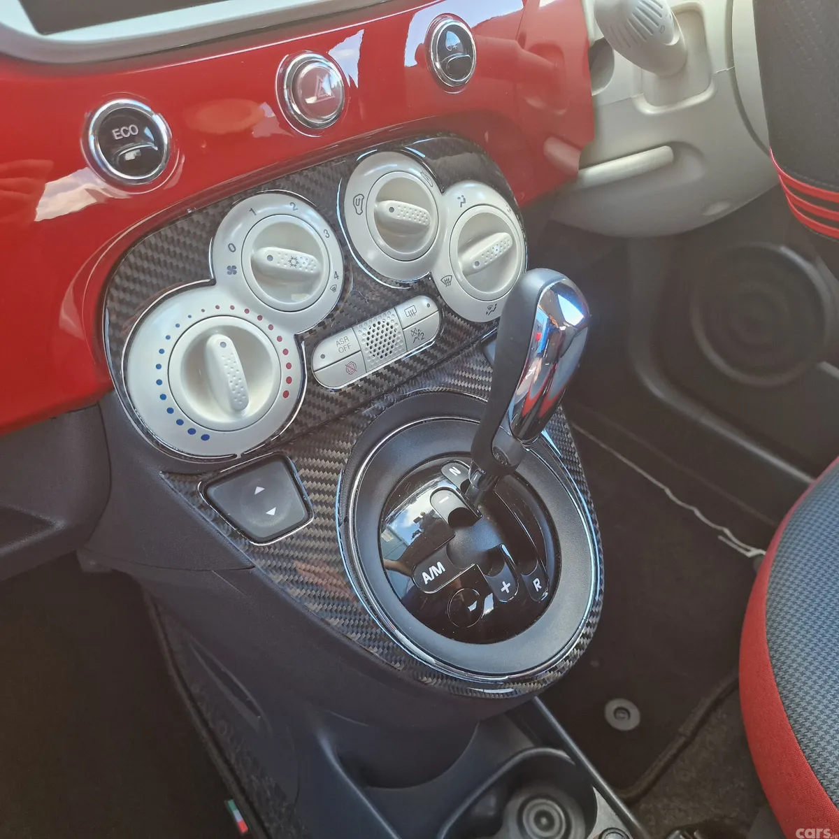 Fiat 500 Hatchback, Petrol, 2015, Red
