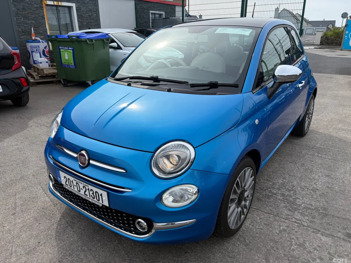 Fiat 500 Hatchback, Petrol, 2020, Blue
