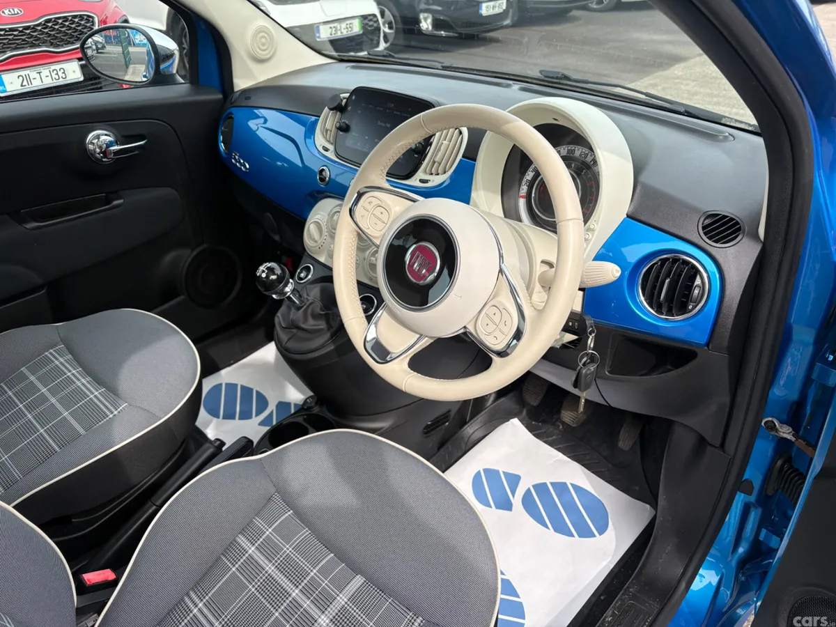 Fiat 500 Hatchback, Petrol, 2020, Blue