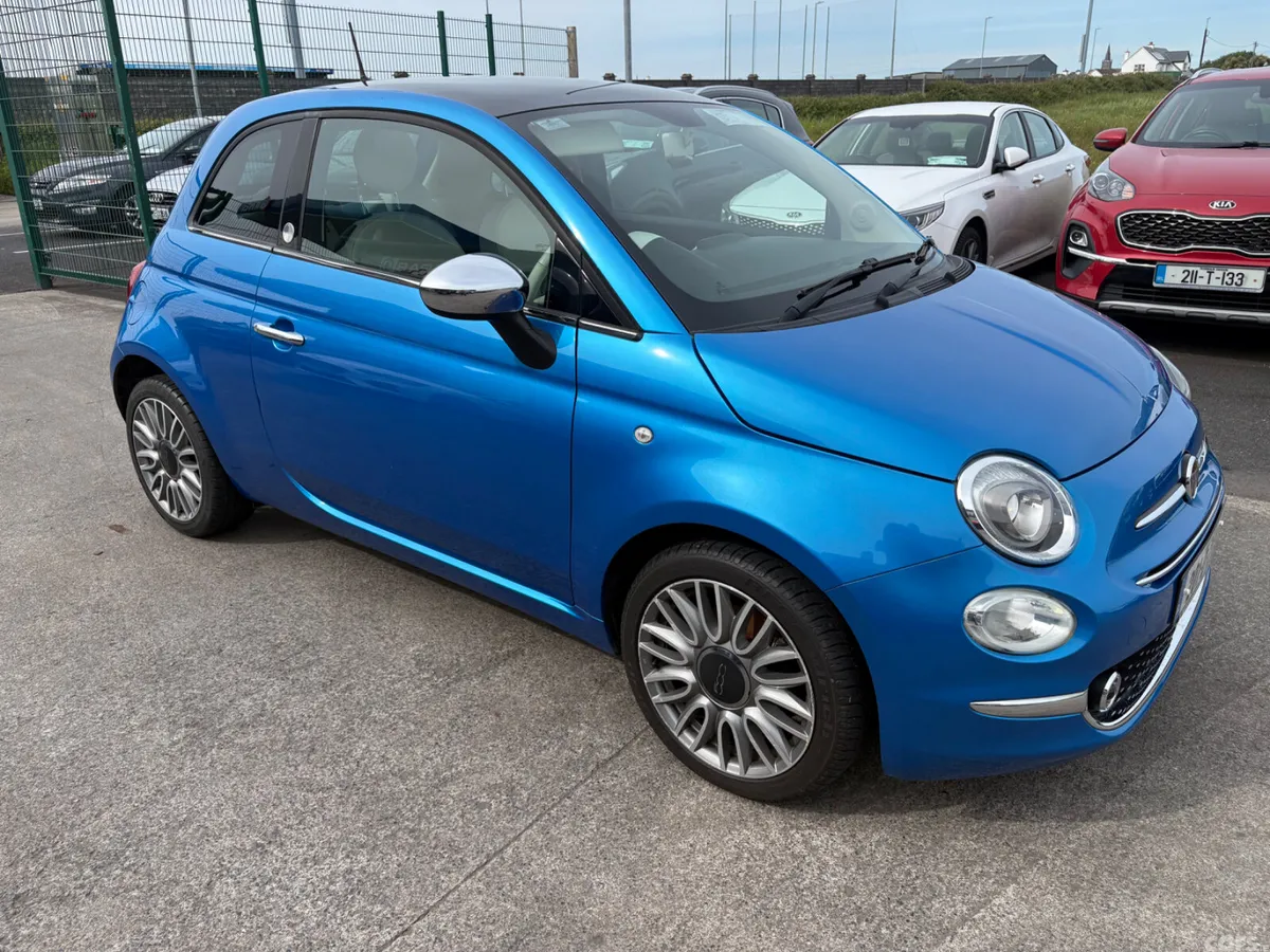 Fiat 500 Hatchback, Petrol, 2020, Blue