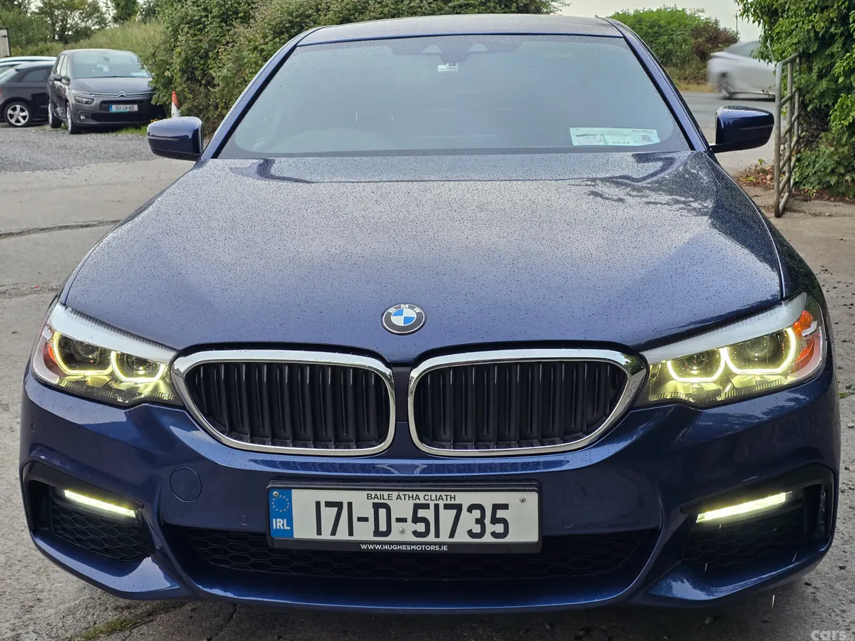 BMW 5-Series Saloon, Petrol Plug-in Hybrid, 2017, Blue