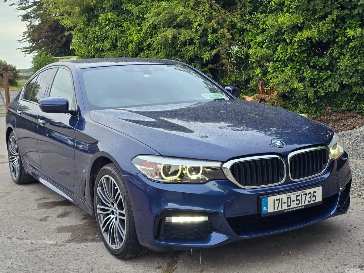 BMW 5-Series Saloon, Petrol Plug-in Hybrid, 2017, Blue