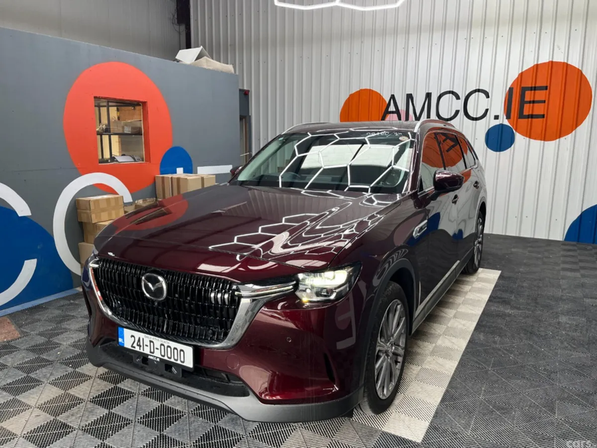 Mazda CX-80 SUV, Petrol Plug-in Hybrid, 2024, Red