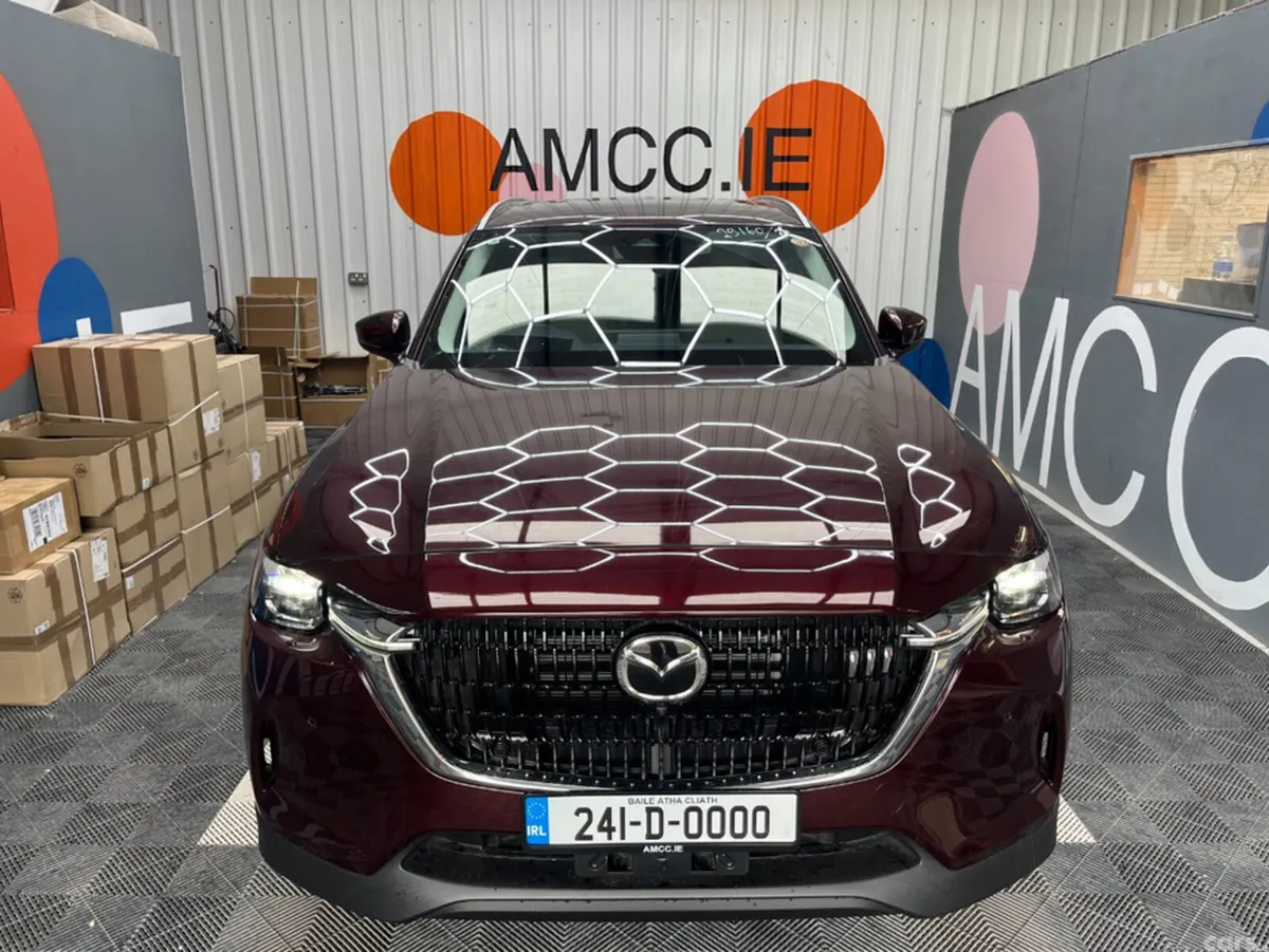 Mazda CX-80 SUV, Petrol Plug-in Hybrid, 2024, Red