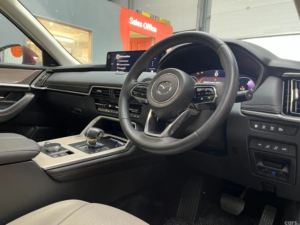 Mazda CX-80 SUV, Petrol Plug-in Hybrid, 2024, Red