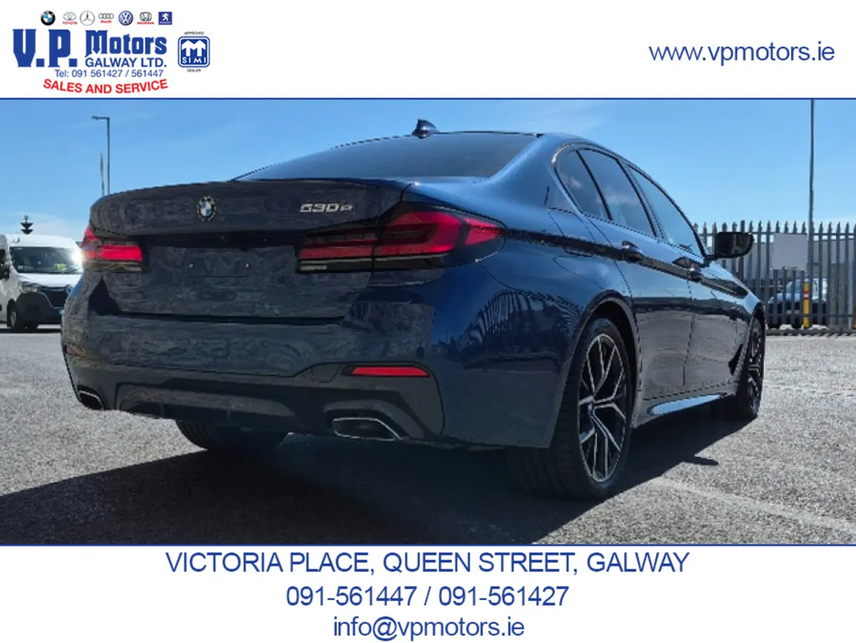 BMW 5-Series Saloon, Petrol Plug-in Hybrid, 2020, Blue