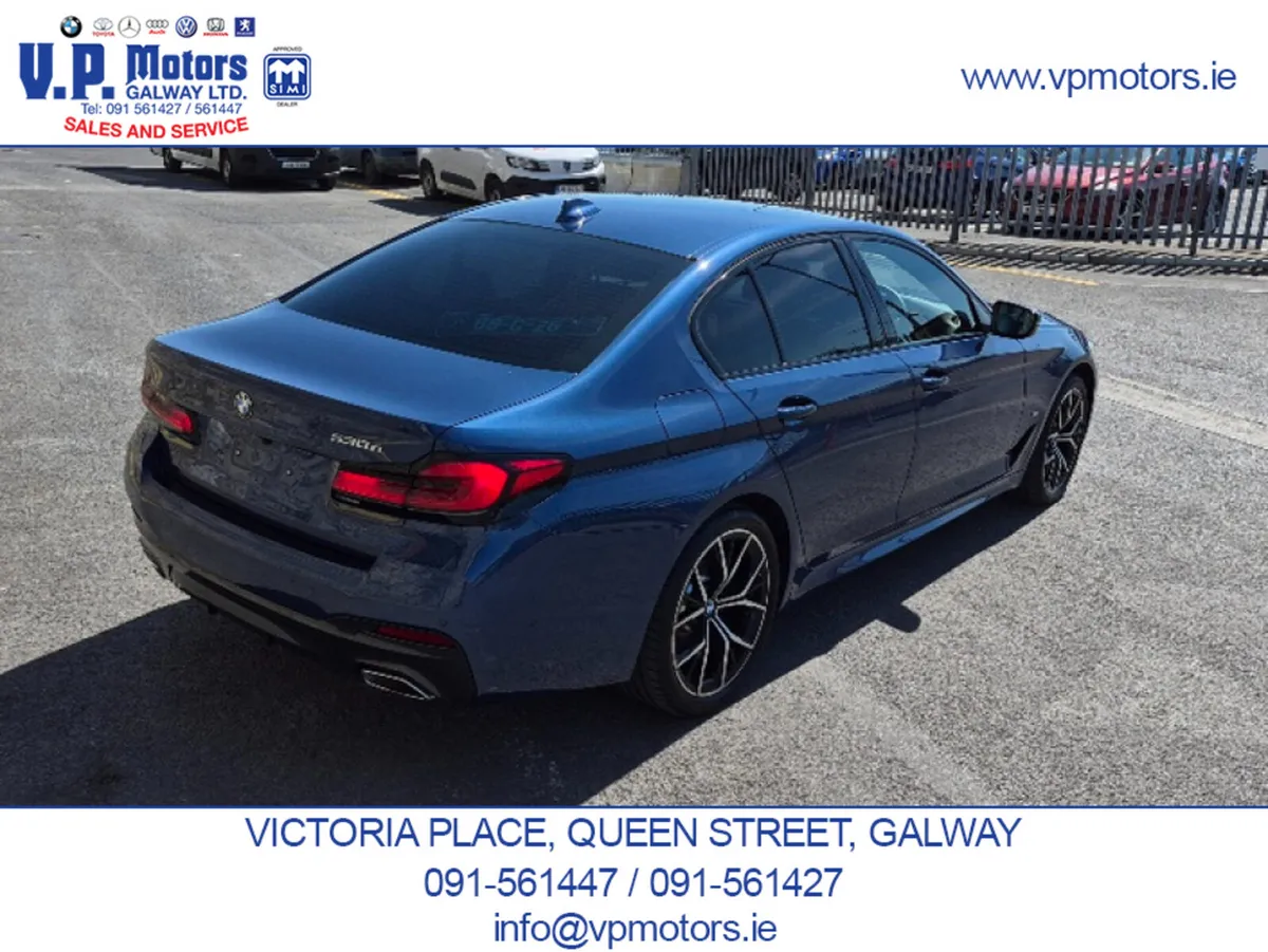 BMW 5-Series Saloon, Petrol Plug-in Hybrid, 2020, Blue