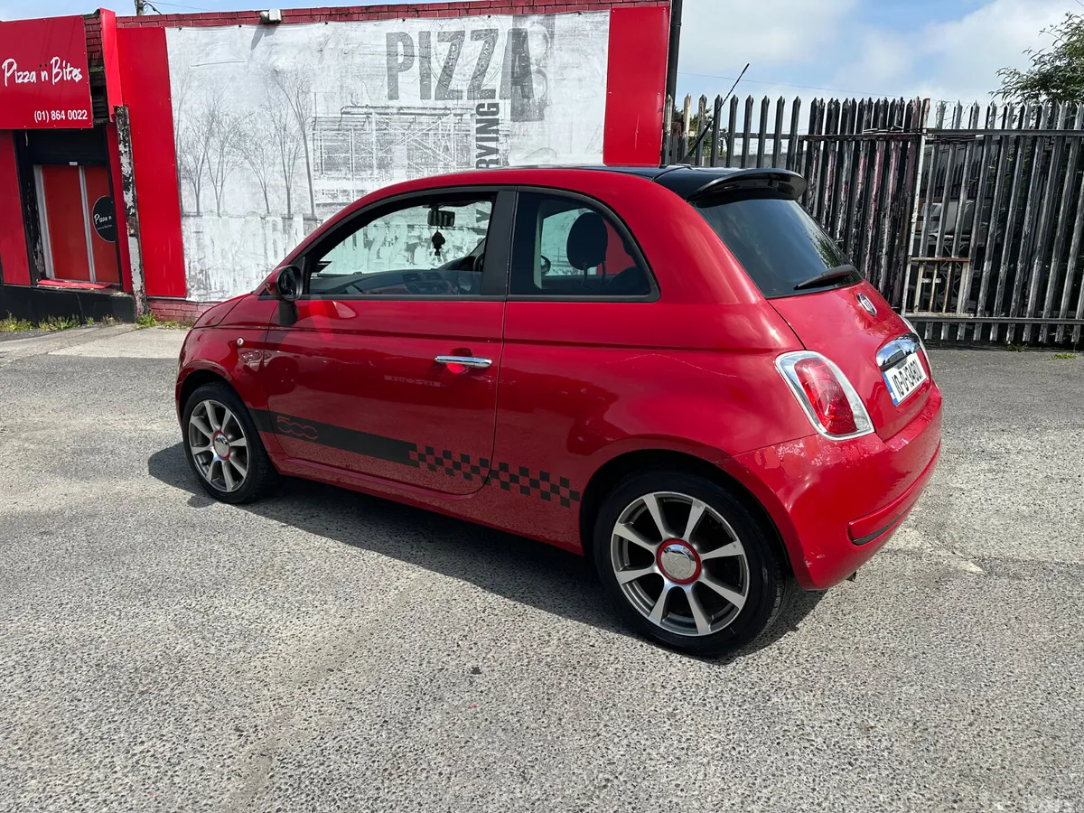 Fiat 500 Hatchback, Petrol, 2010, Red