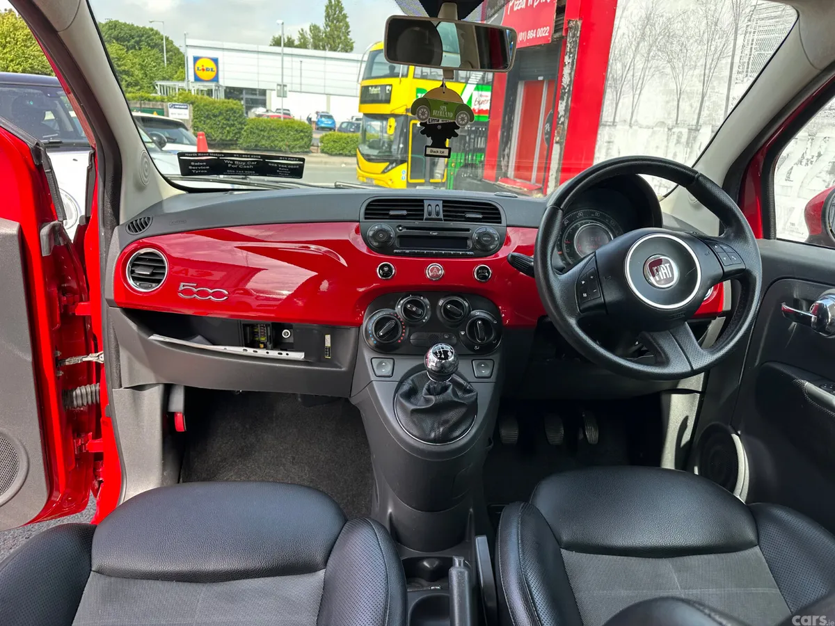 Fiat 500 Hatchback, Petrol, 2010, Red
