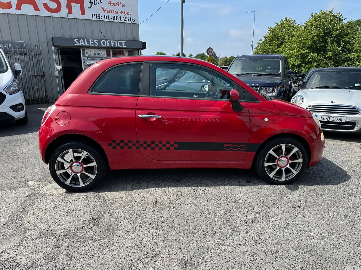 Fiat 500 Hatchback, Petrol, 2010, Red