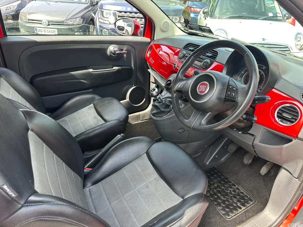 Fiat 500 Hatchback, Petrol, 2010, Red