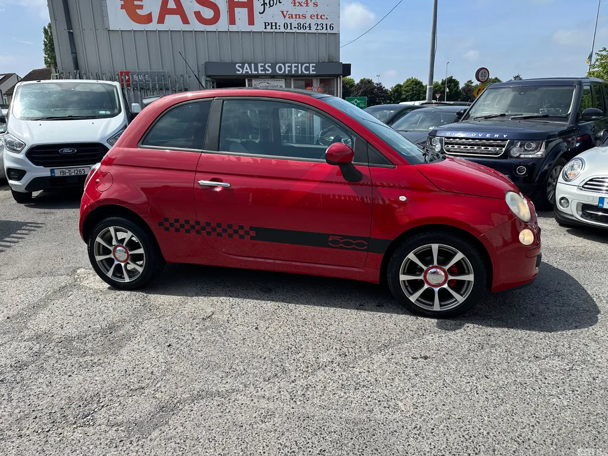Fiat 500 Hatchback, Petrol, 2010, Red