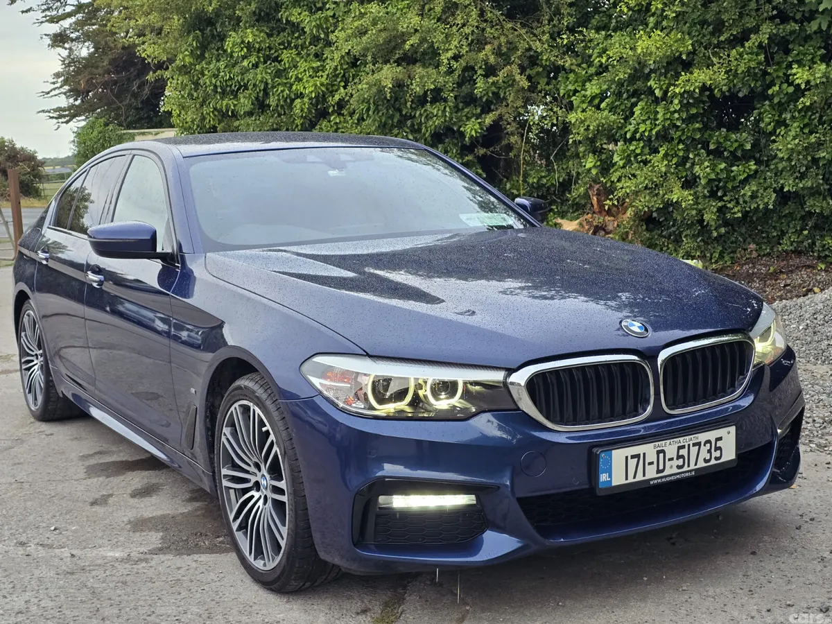 BMW 5-Series Saloon, Petrol Plug-in Hybrid, 2017, Blue