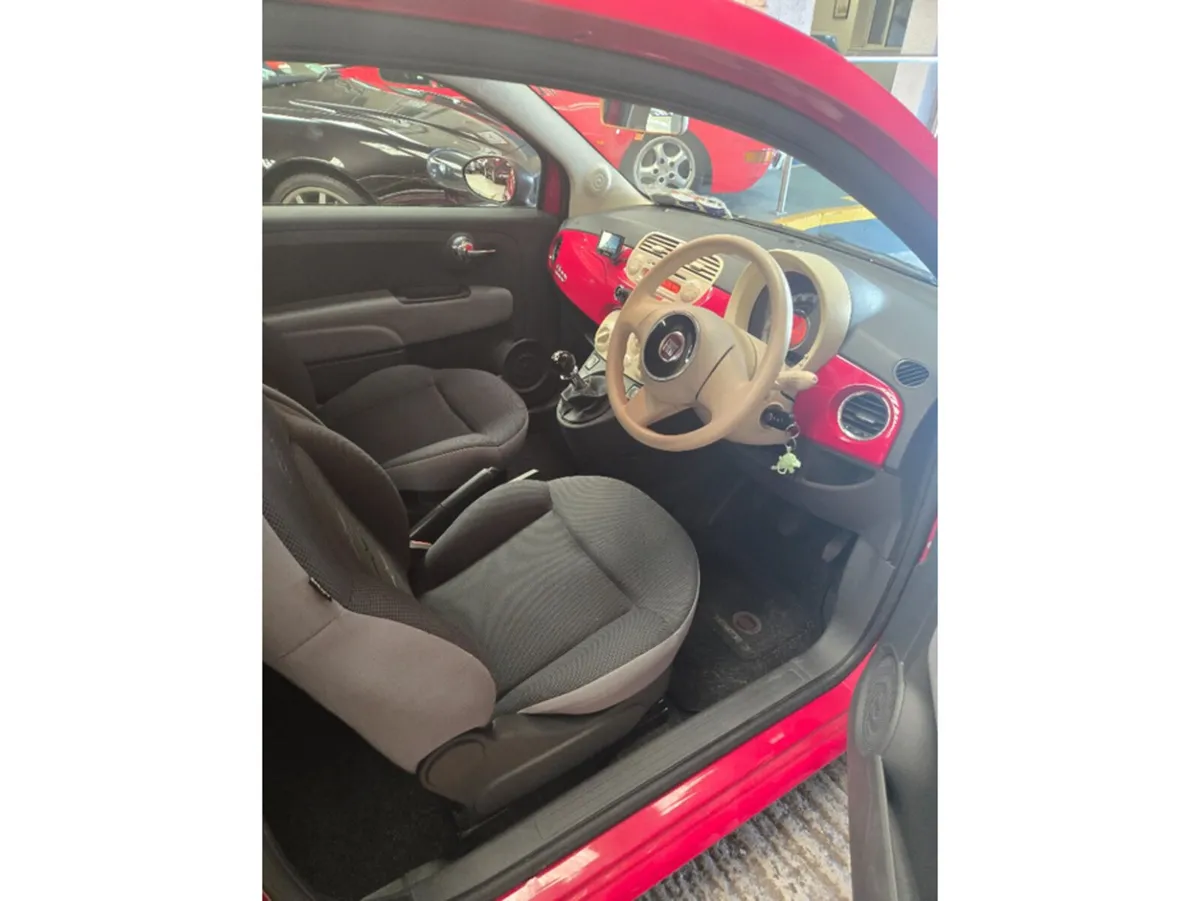 Fiat 500 Hatchback, Petrol, 2015, Red