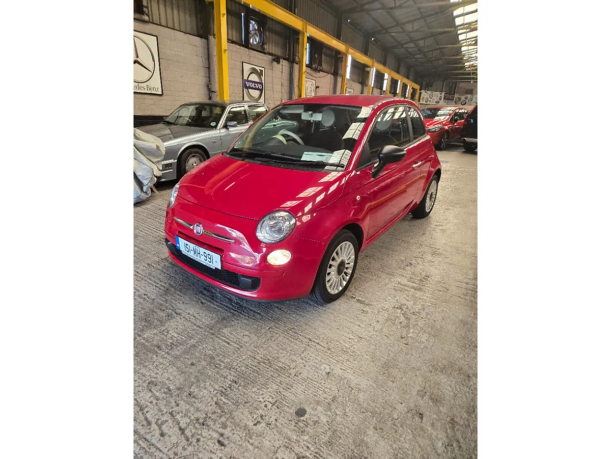 Fiat 500 Hatchback, Petrol, 2015, Red
