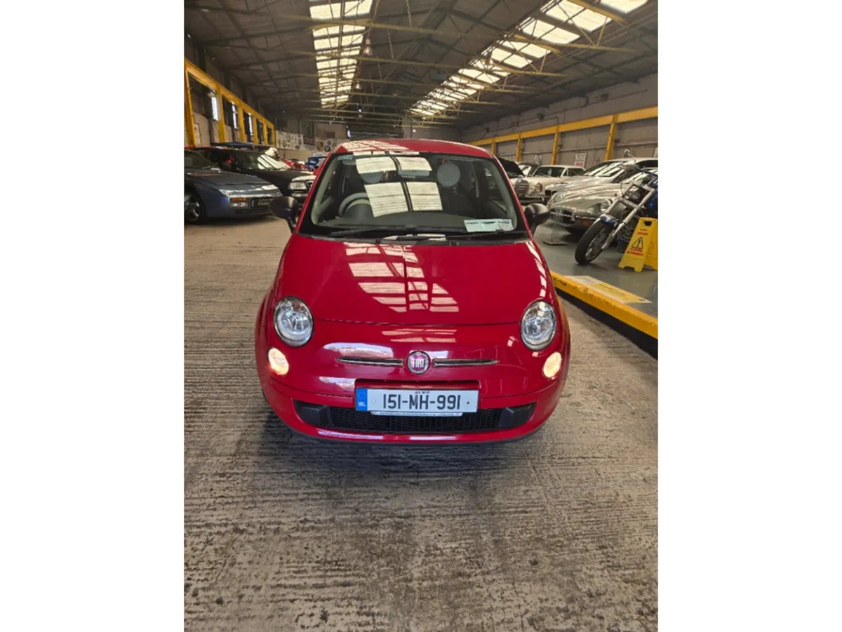 Fiat 500 Hatchback, Petrol, 2015, Red