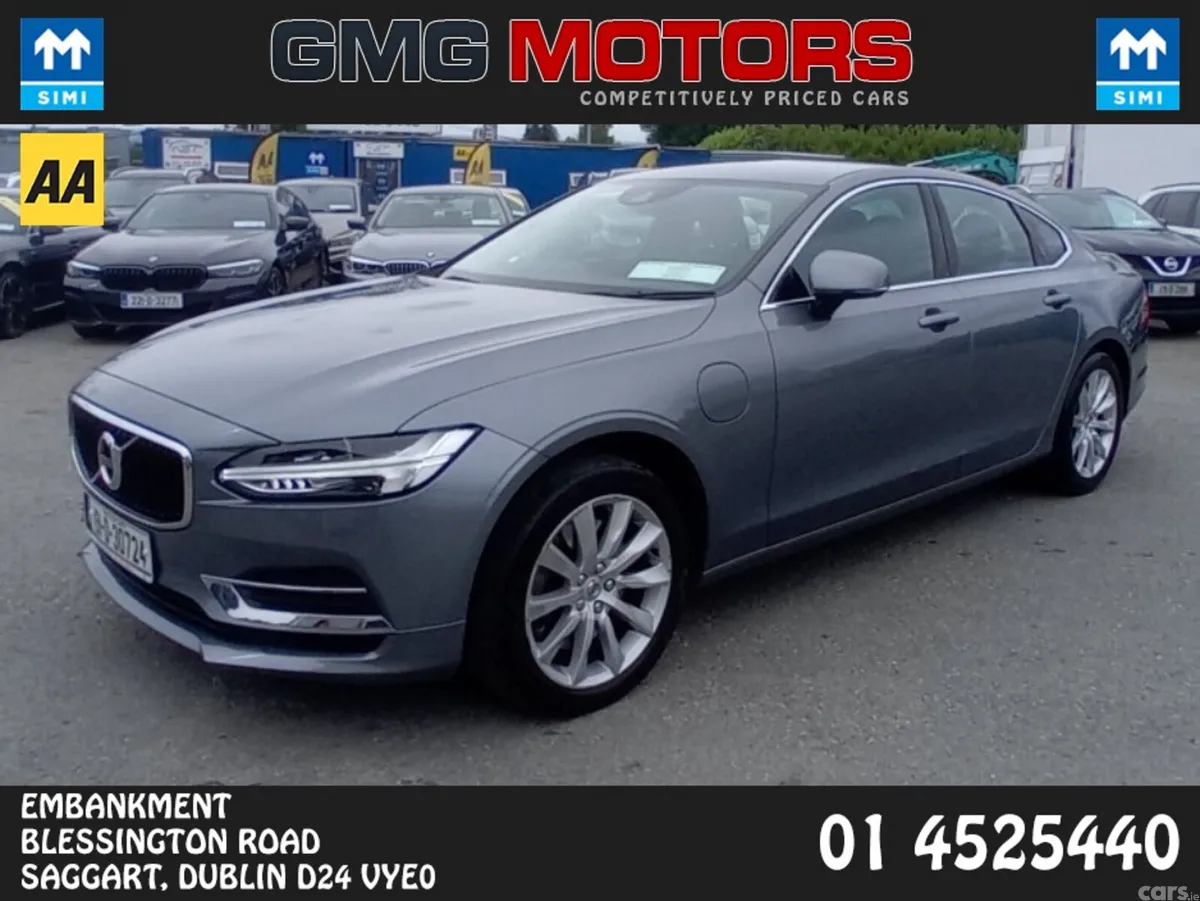 Volvo S90 Saloon, Petrol Plug-in Hybrid, 2019, Grey