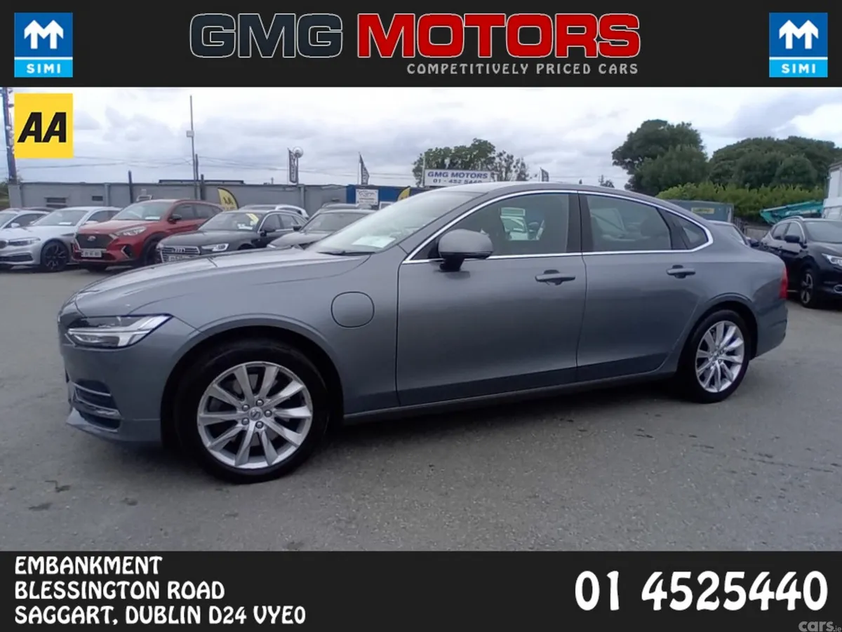 Volvo S90 Saloon, Petrol Plug-in Hybrid, 2019, Grey