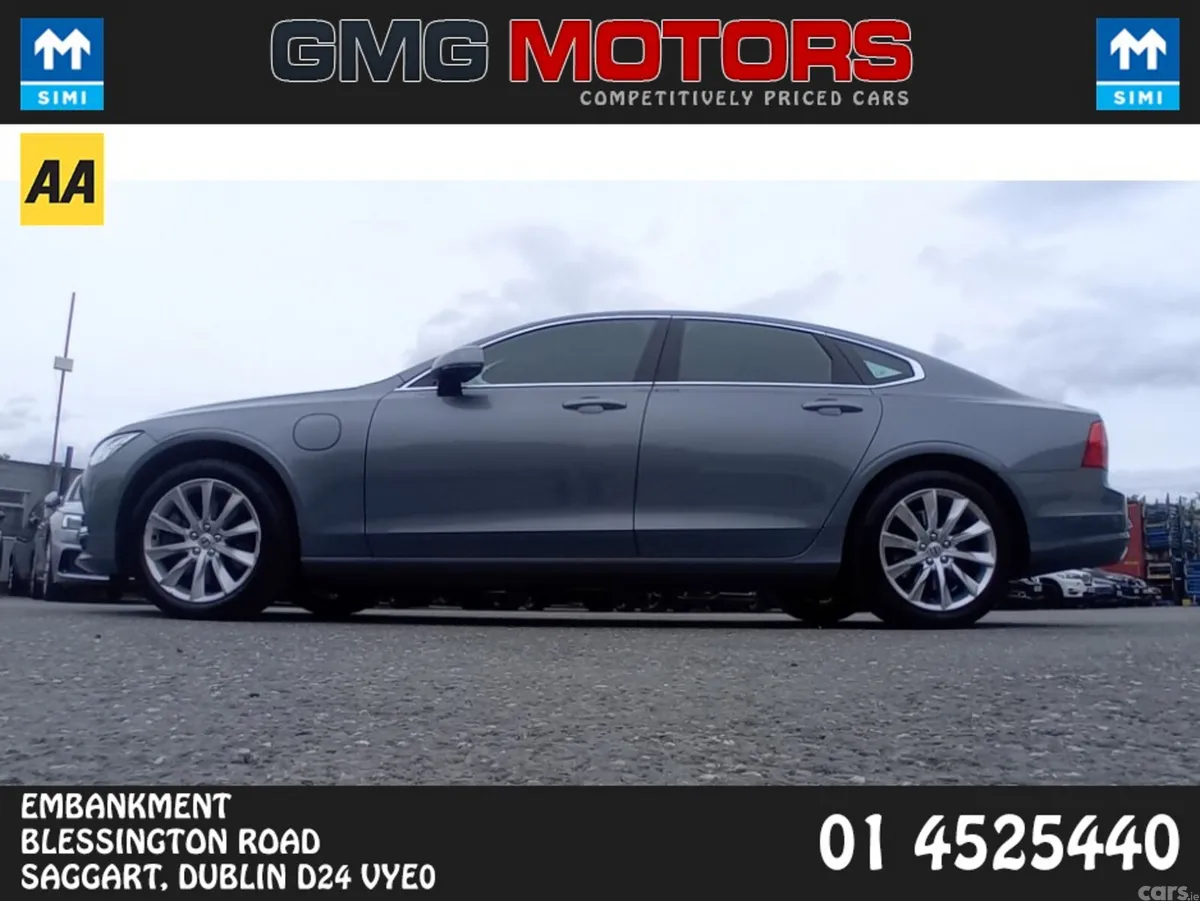 Volvo S90 Saloon, Petrol Plug-in Hybrid, 2019, Grey
