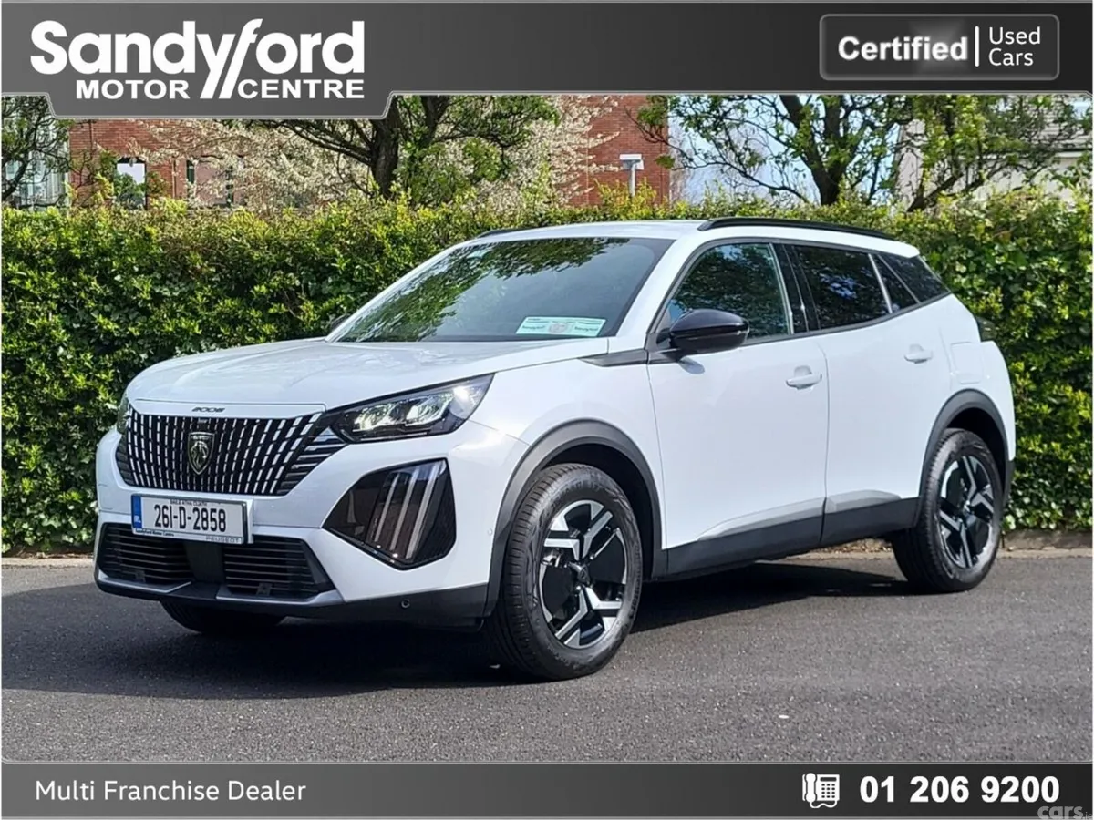 Peugeot 2008 SUV, Petrol Hybrid, 2026, White