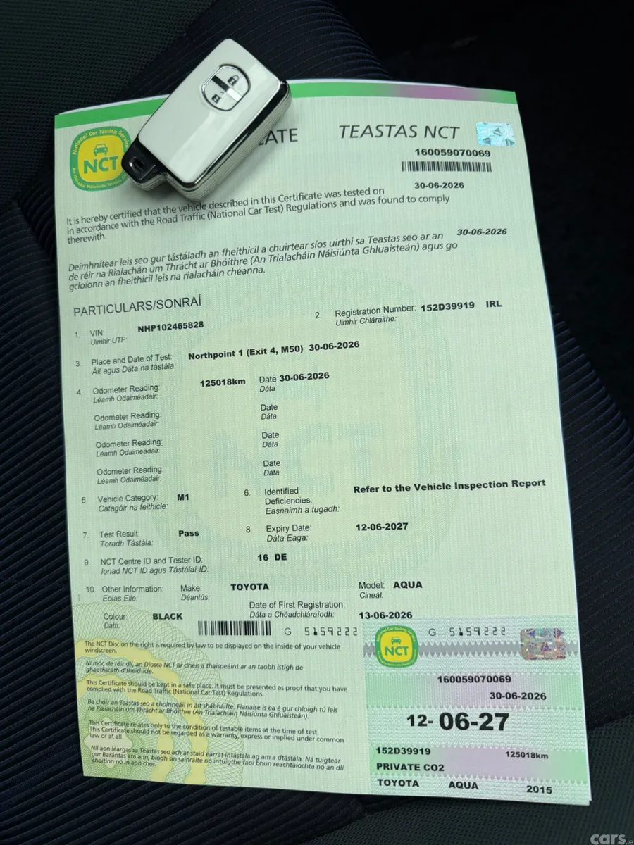 Toyota Aqua Hatchback, Petrol Hybrid, 2015, Black
