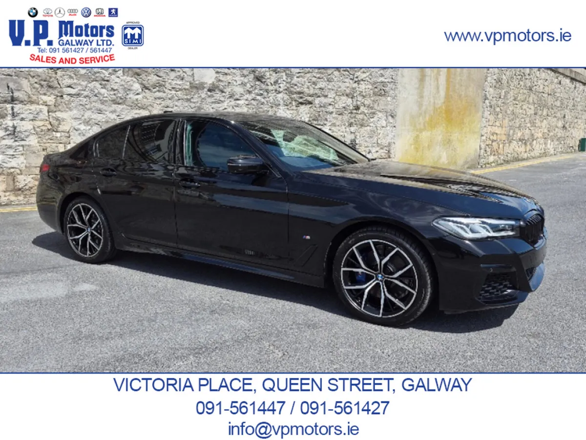 BMW 5-Series Saloon, Petrol Plug-in Hybrid, 2020, Black