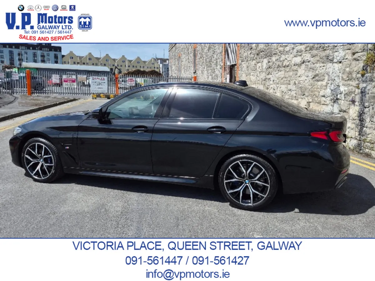 BMW 5-Series Saloon, Petrol Plug-in Hybrid, 2020, Black