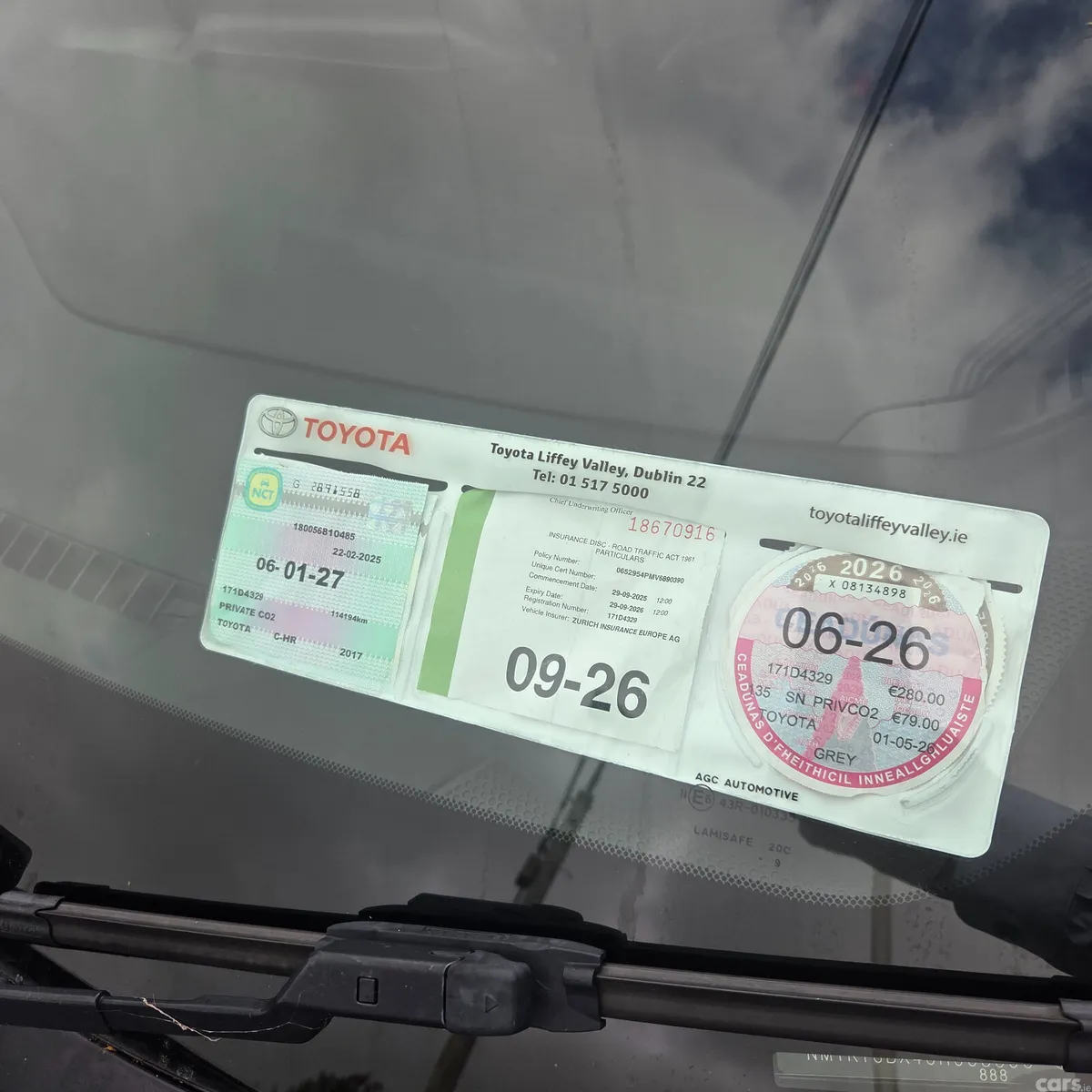 Toyota C-HR Hatchback, Petrol, 2017, Grey