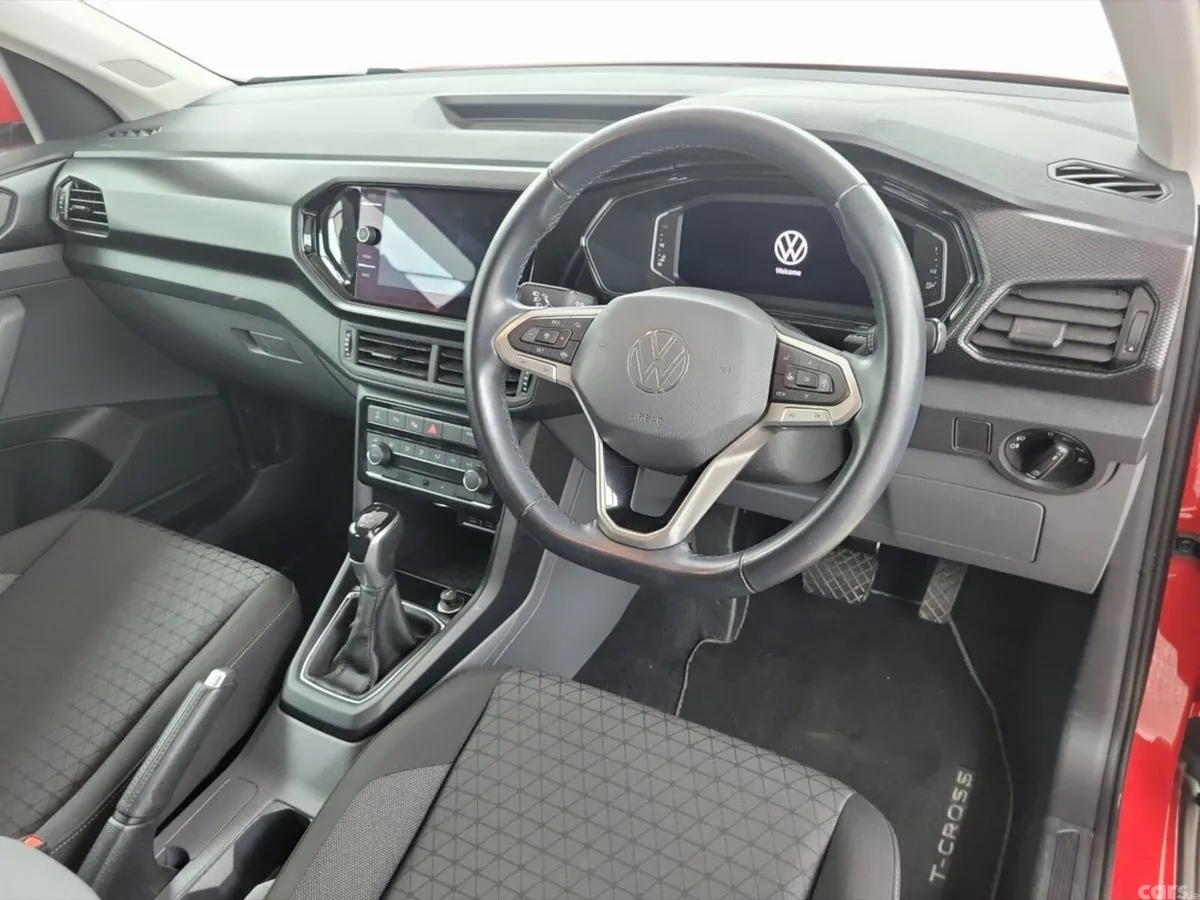Volkswagen T-Cross Hatchback, Petrol, 2021, Red