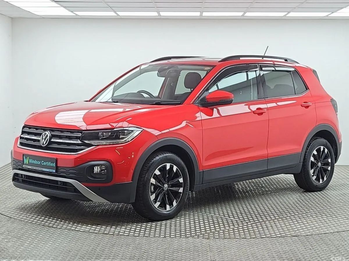 Volkswagen T-Cross Hatchback, Petrol, 2021, Red