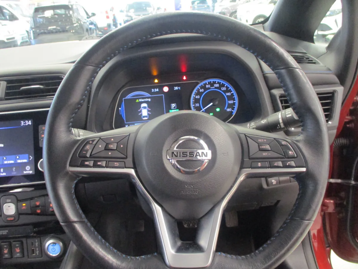 Nissan Leaf Hatchback, Electric, 2022, Red