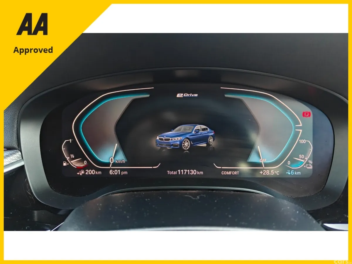 BMW 5-Series Saloon, Petrol Plug-in Hybrid, 2019, Blue
