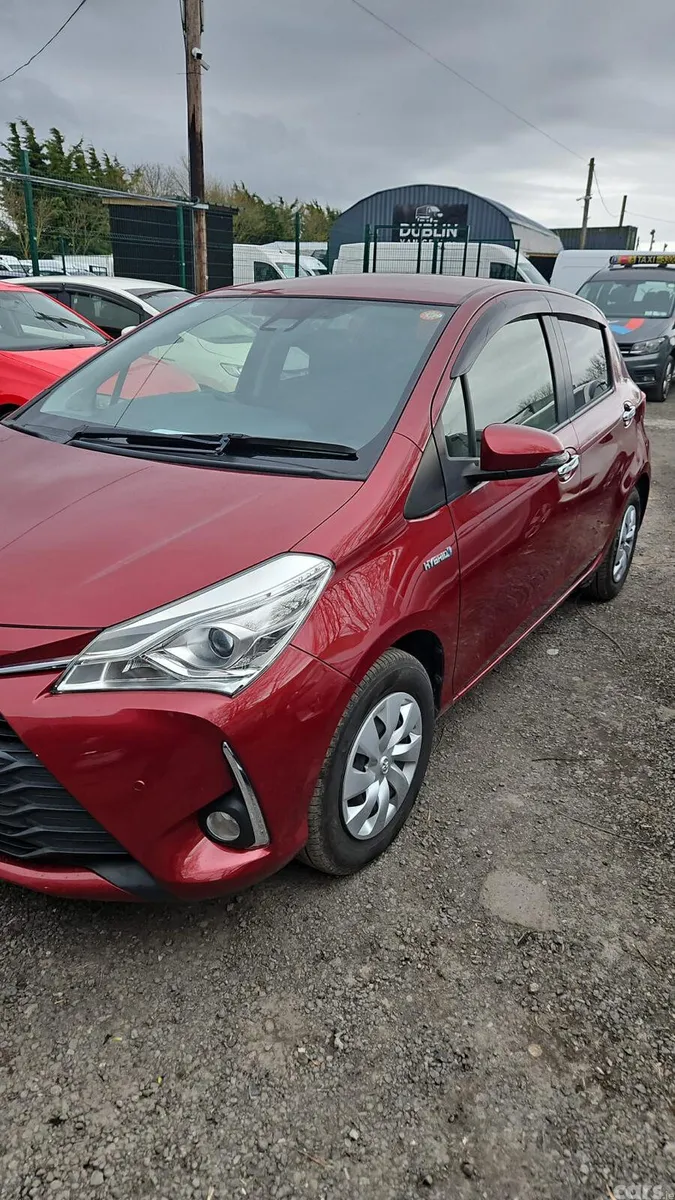 Toyota Vitz Hatchback, Petrol Hybrid, 2019, Red
