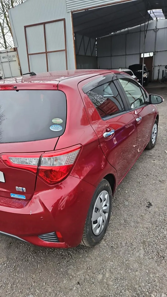 Toyota Vitz Hatchback, Petrol Hybrid, 2019, Red
