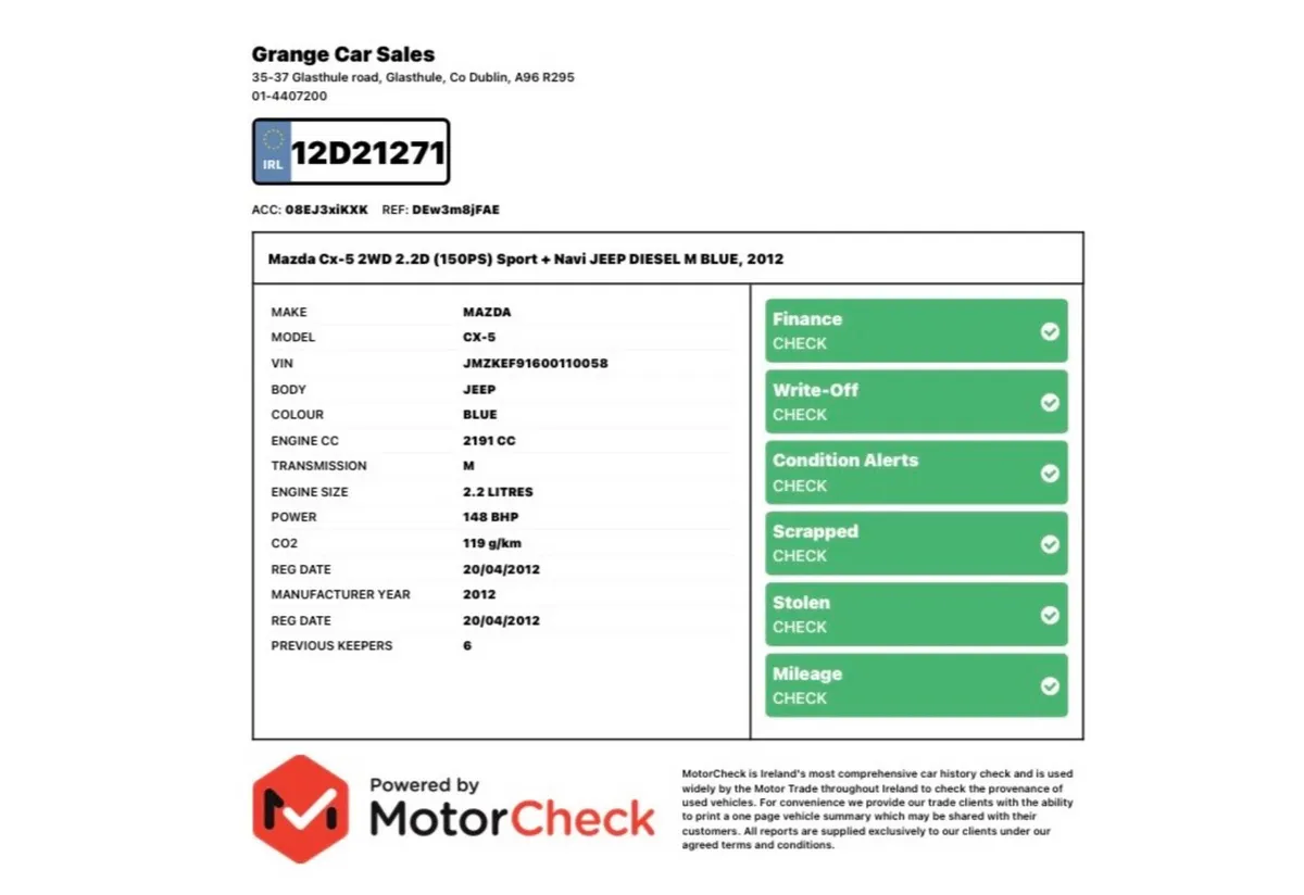 Mazda CX-5 SUV, Diesel, 2012, Blue