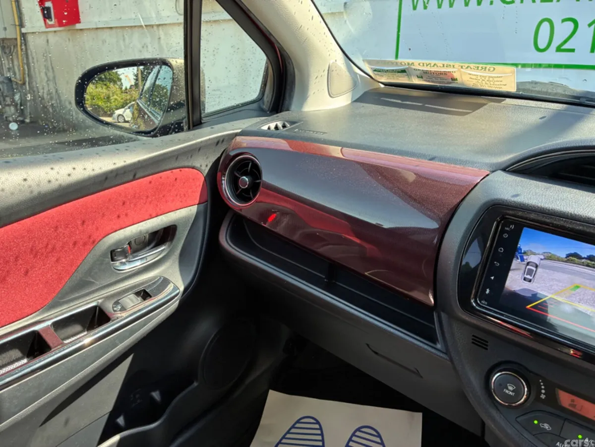 Toyota Vitz Hatchback, Petrol Hybrid, 2017, Red