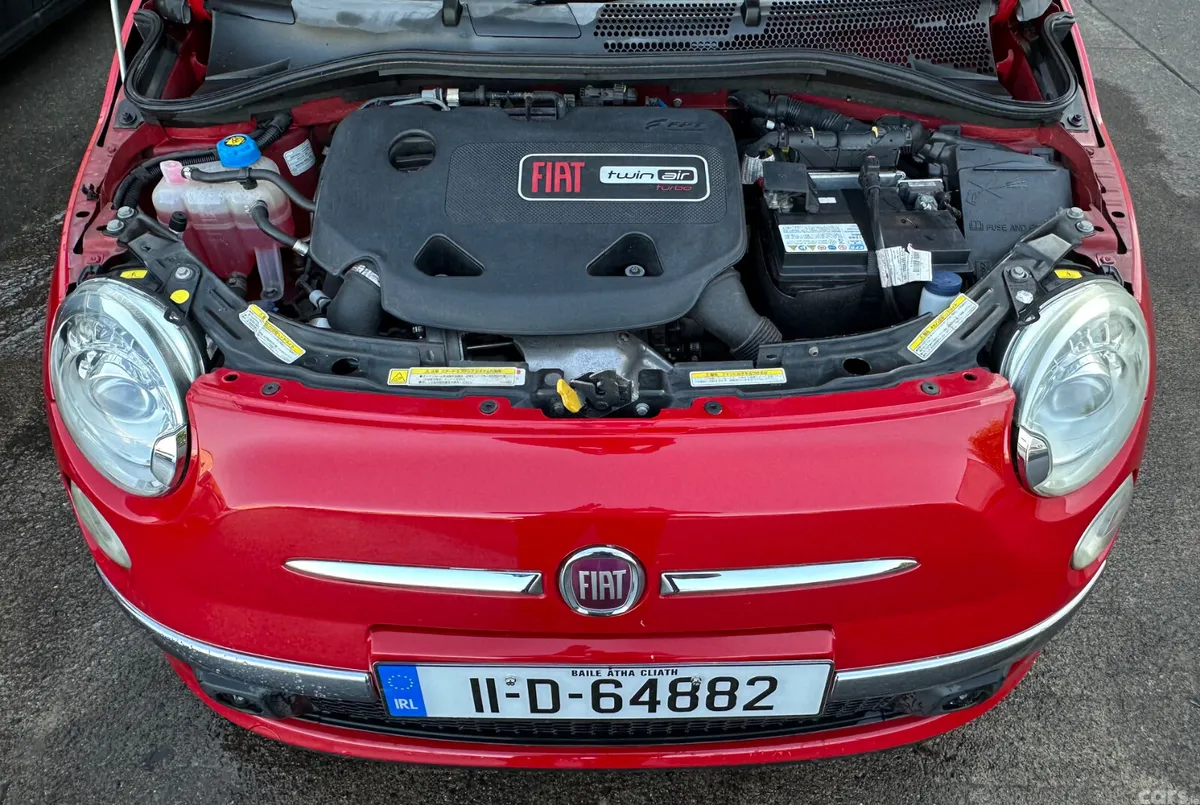 Fiat 500 Hatchback, Petrol, 2011, Red