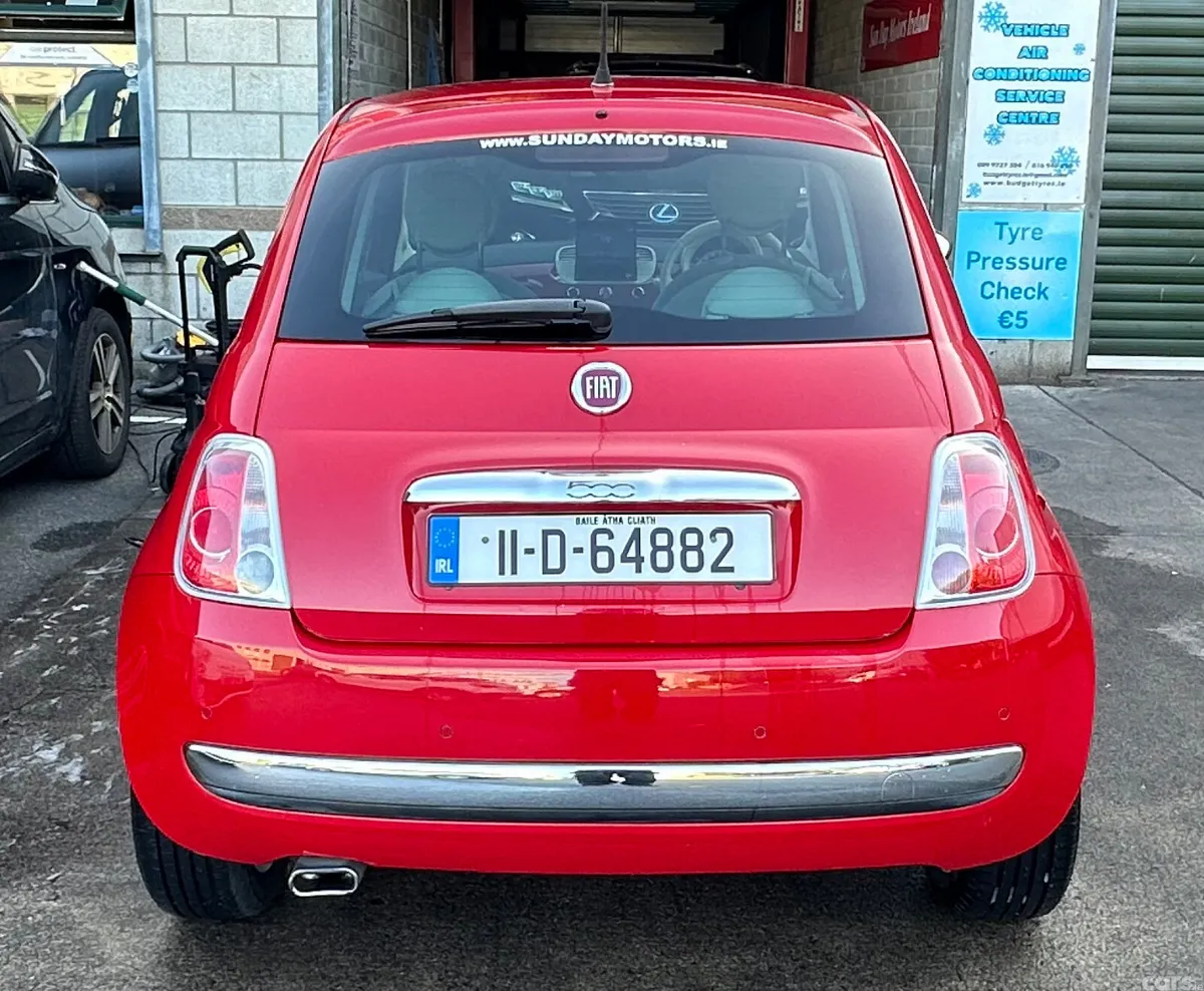 Fiat 500 Hatchback, Petrol, 2011, Red