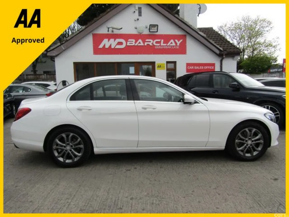 Mercedes-Benz C-Class Saloon, Diesel Hybrid, 2016, White